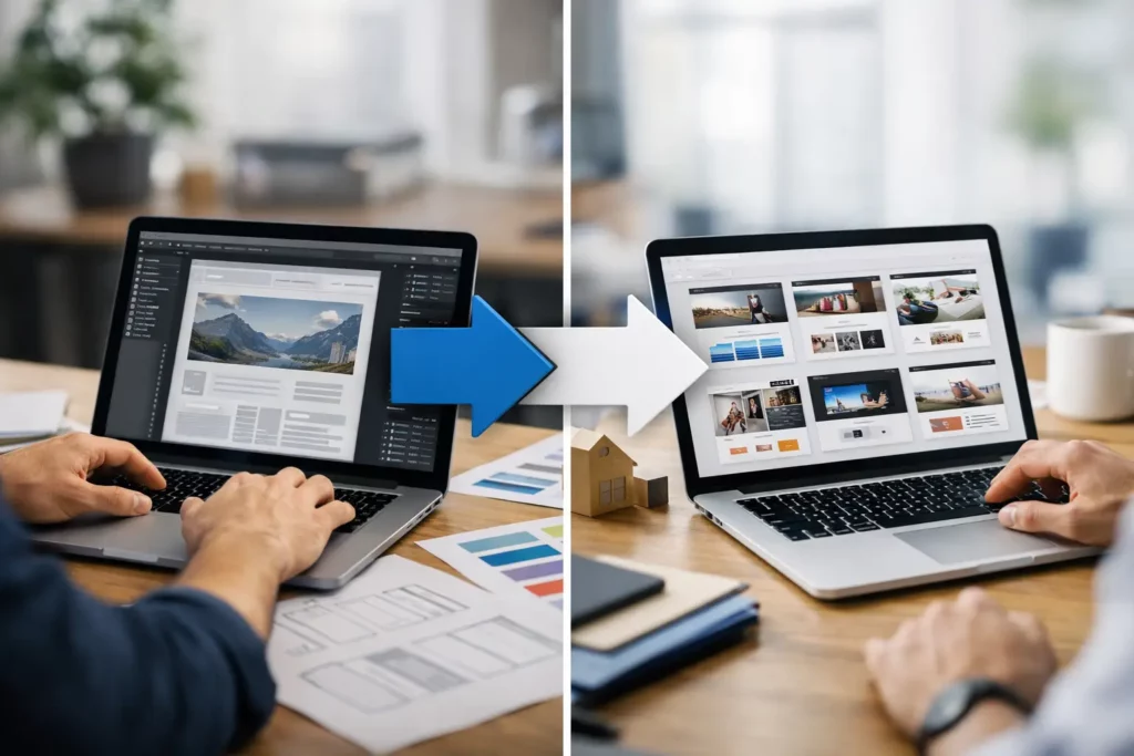 Site sur mesure versus template : que choisir ?